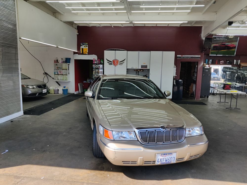 Inside M.C. Automotive Center shop